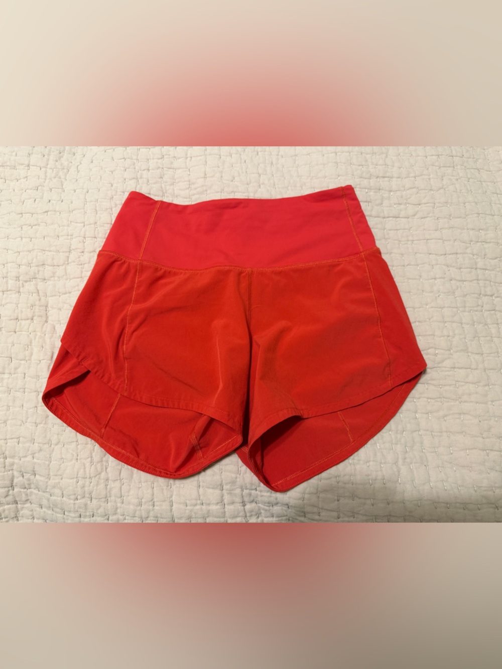 Lululemon Speed Up Women's Bright Red Athletic Shorts, Size 2
